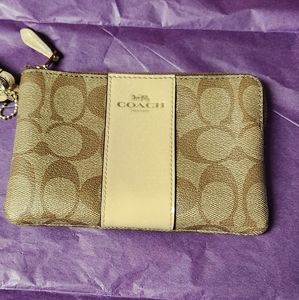 Coach Leather Wristlet
